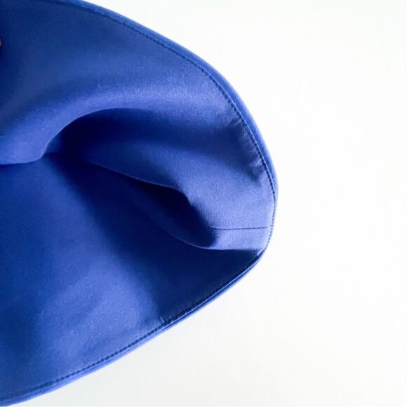 Anthropologie Cameo Why Ask Cobolt Blue Drop Waist Dress Pleated Women's S NWT - Picture 6 of 8